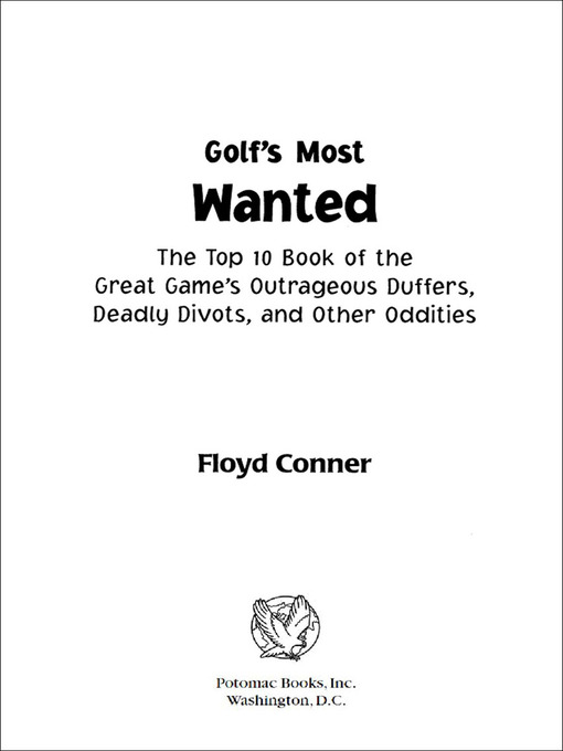 Title details for Golf's Most Wanted™ by Floyd Conner - Available